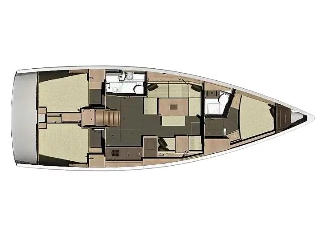 Dufour 410 Grand Large (Freedom) Plan image - 2