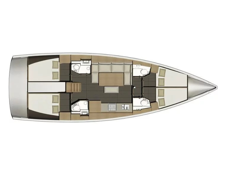 Dufour 460 Grand Large (Mincipesa) Plan image - 10