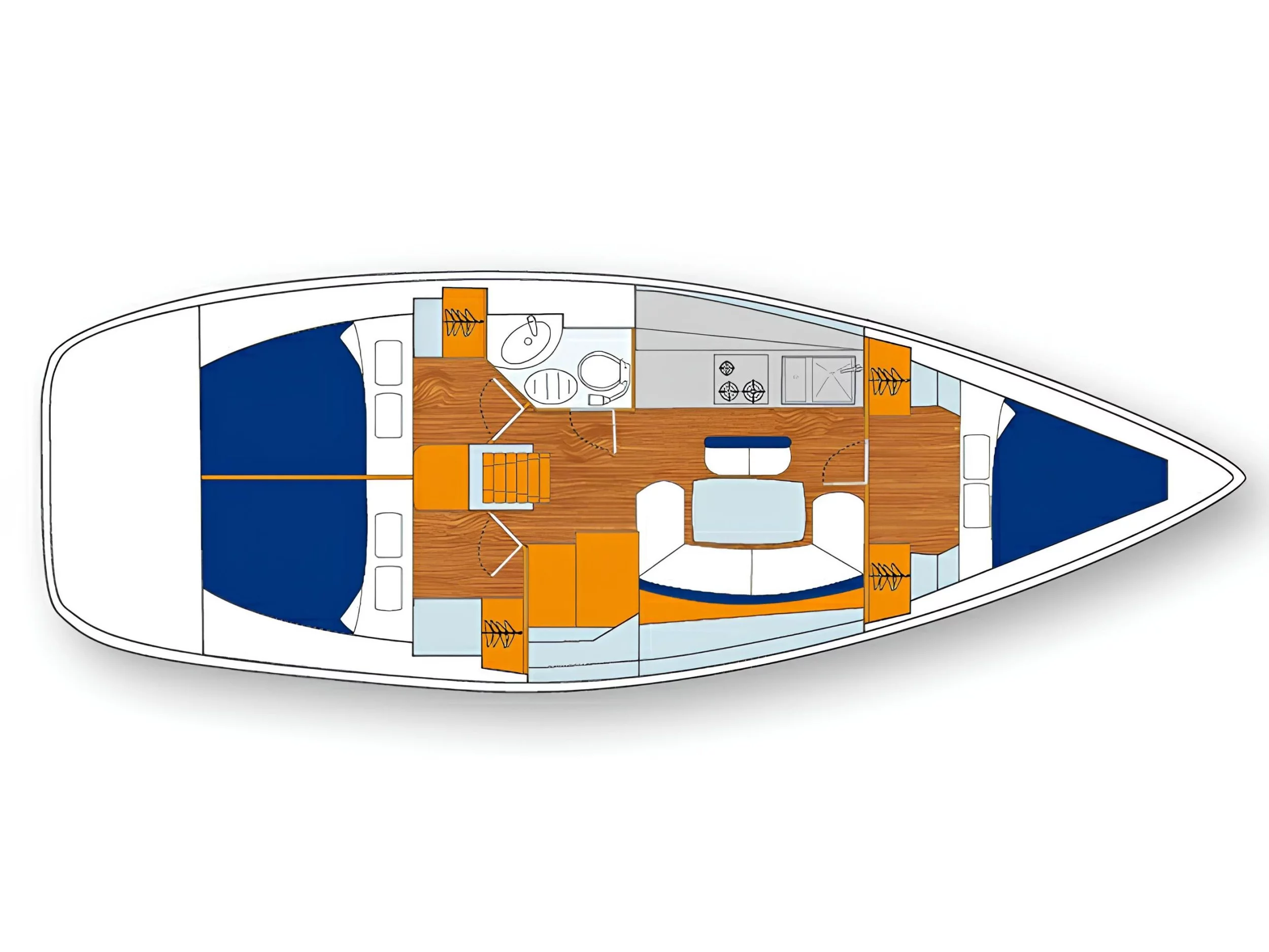 Cyclades 39.3 (Six Pack) Plan image - 9