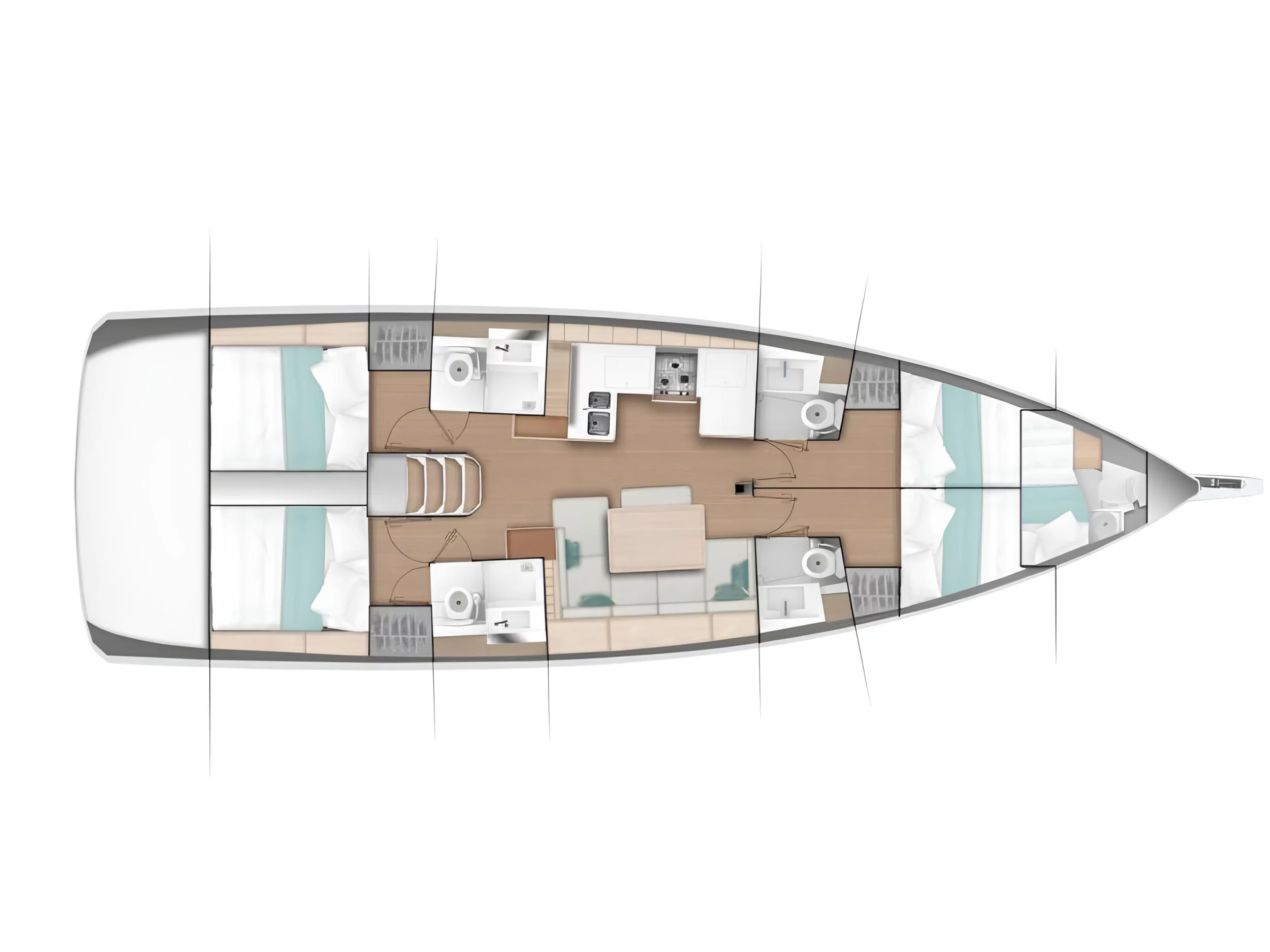 Sun Odyssey 490 (Derya) Plan image - 1
