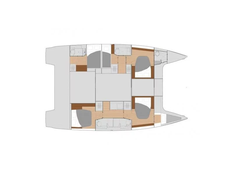 Fountaine Pajot 47 TANNA LUX (GEN, AC, WATERMAKER) (AQUARELLA) Plan image - 16