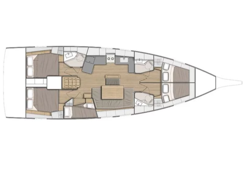 Oceanis 46.1 (MR.WHITE) Plan image - 43