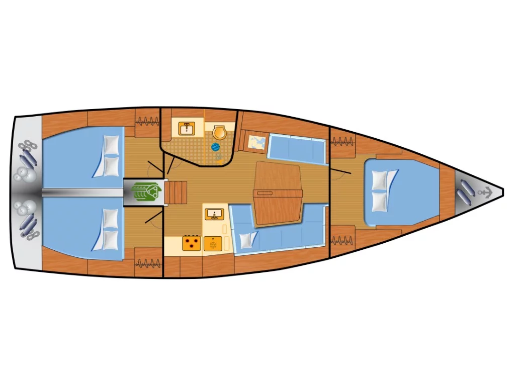 Hanse 418 (Seahawk) Plan image - 15