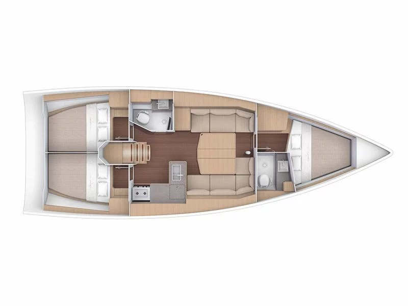 Dufour 390 GL (Barone) Plan image - 16