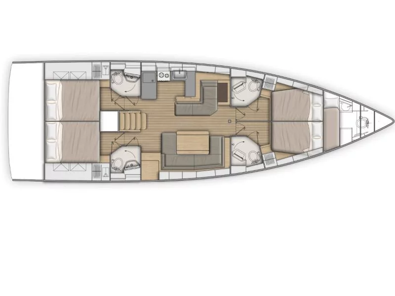 Oceanis 51.1 (GREY GOOSE) Plan image - 33