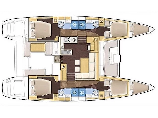 Lagoon 450 Fly (L450F-15A) Plan image - 2