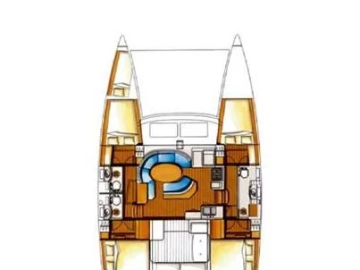 Lagoon 410 S2 (Vega) Plan image - 3