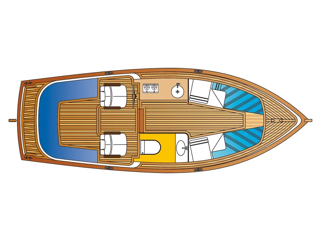 Drachtster Sloep Cabin 750 (Drait 153) Plan image - 5