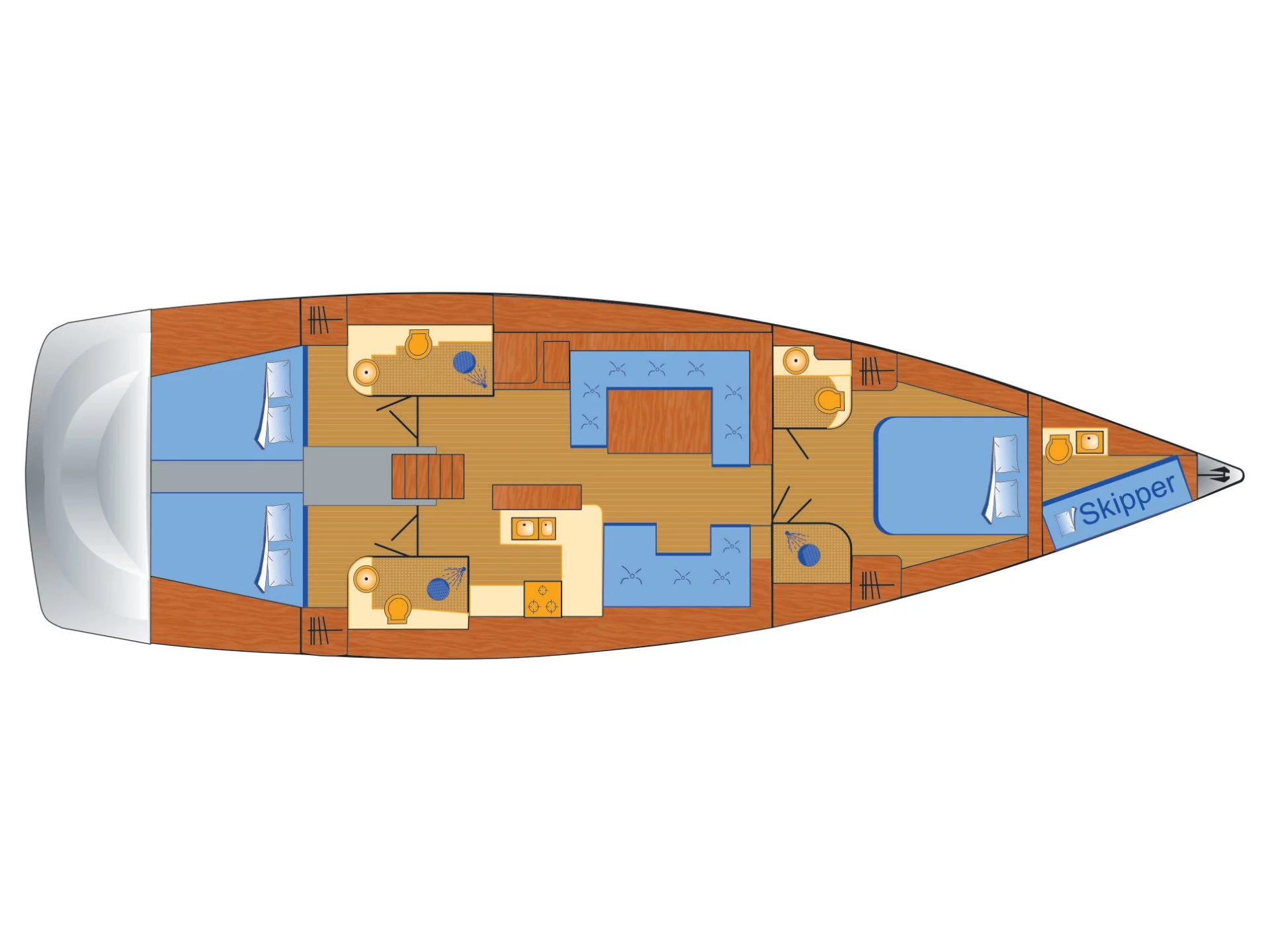 Hanse 588 (FitzRoy) Plan image - 10