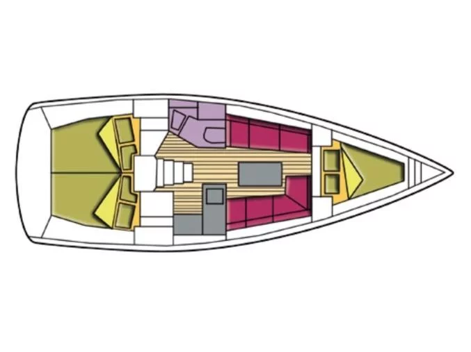 Bavaria Cr 34 (Pollux I) Plan image - 1