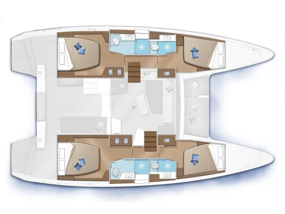 Lagoon 42 (Capovento II - Premium line) Plan image - 8