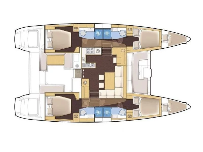 Lagoon 450 (Violetta) Plan image - 8