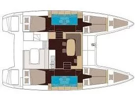 Lagoon 40 (Adriana) Plan image - 4