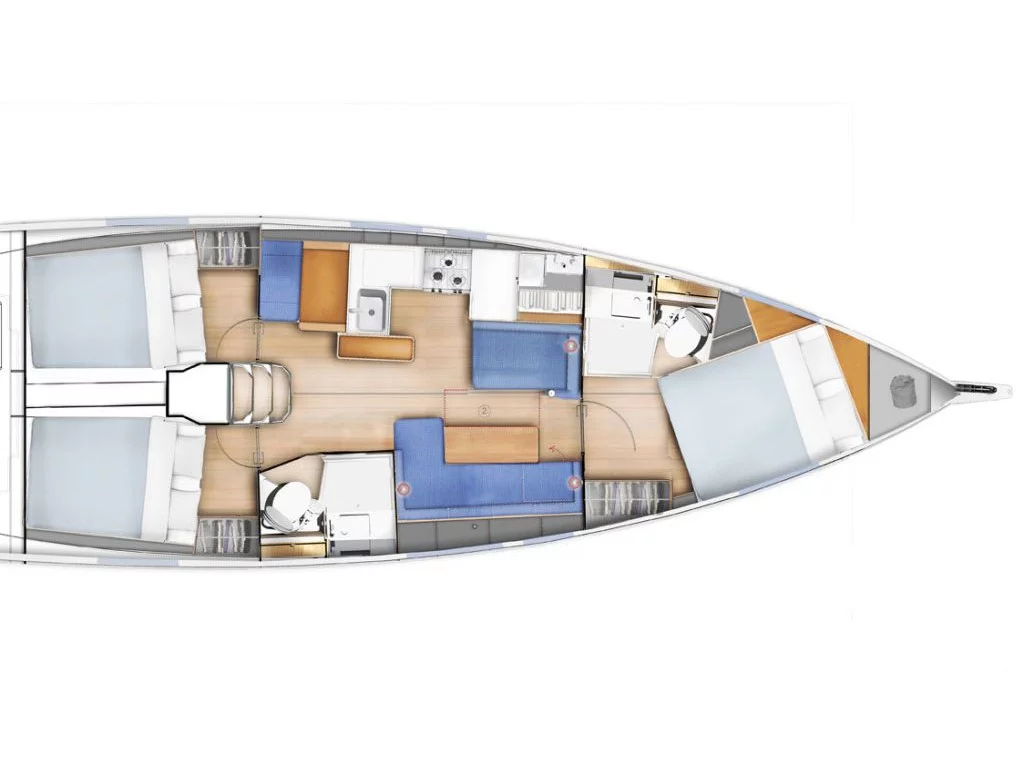 Sun Odyssey 410 (Spavalda) Plan image - 10