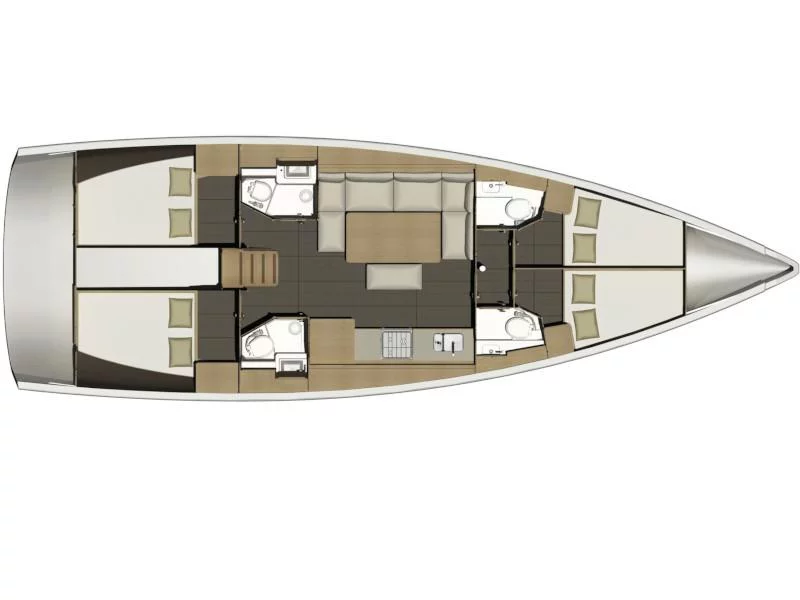 Dufour 460 Grand Large (FIVEK) Plan image - 3