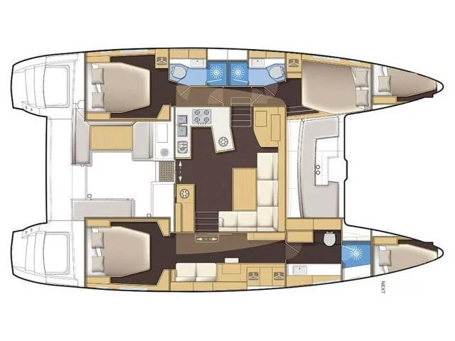 Lagoon 450 F (ONENO) Plan image - 2