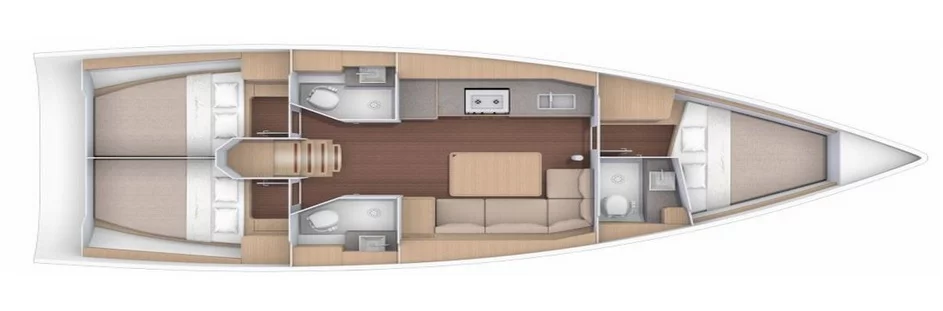 Dufour 390 Grand Large (Tiche)  - 2