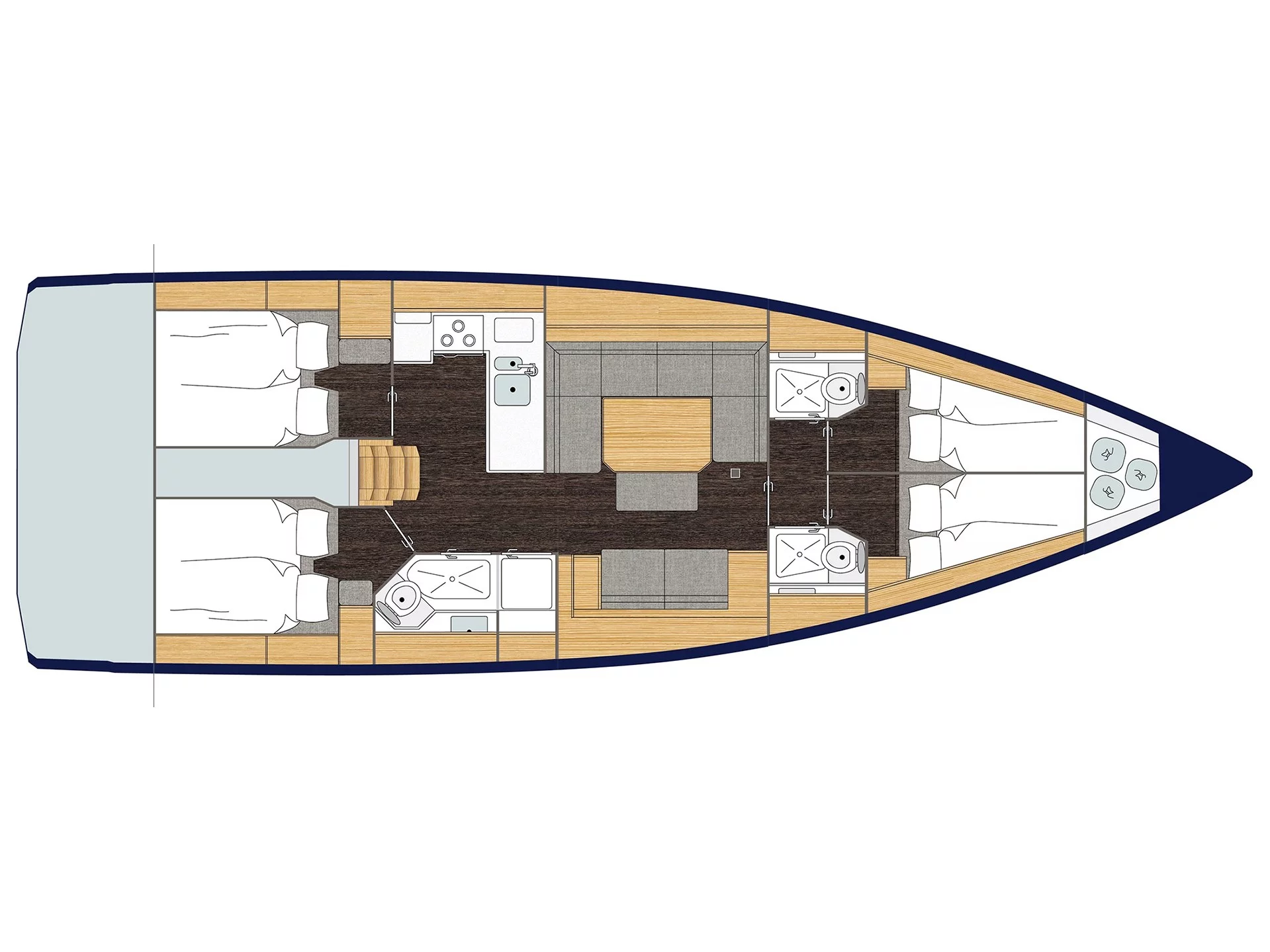 Bavaria C45 (WILDCARD) Plan image - 2