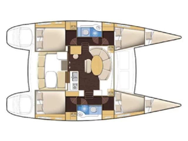 Lagoon 380 S2 (Zen (Pax 10)) Plan image - 4