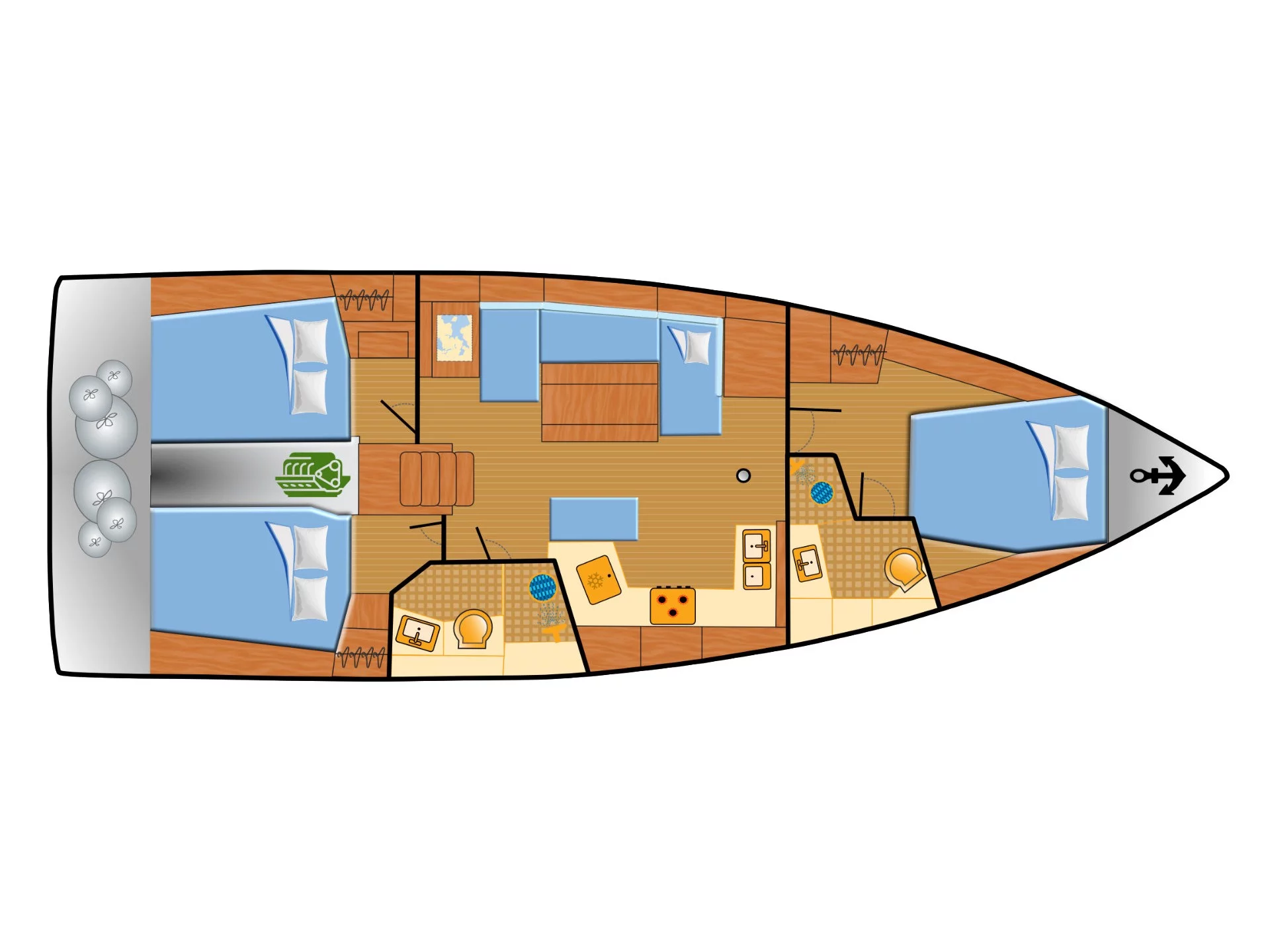 Oceanis 40.1 (Hannah) Plan image - 13