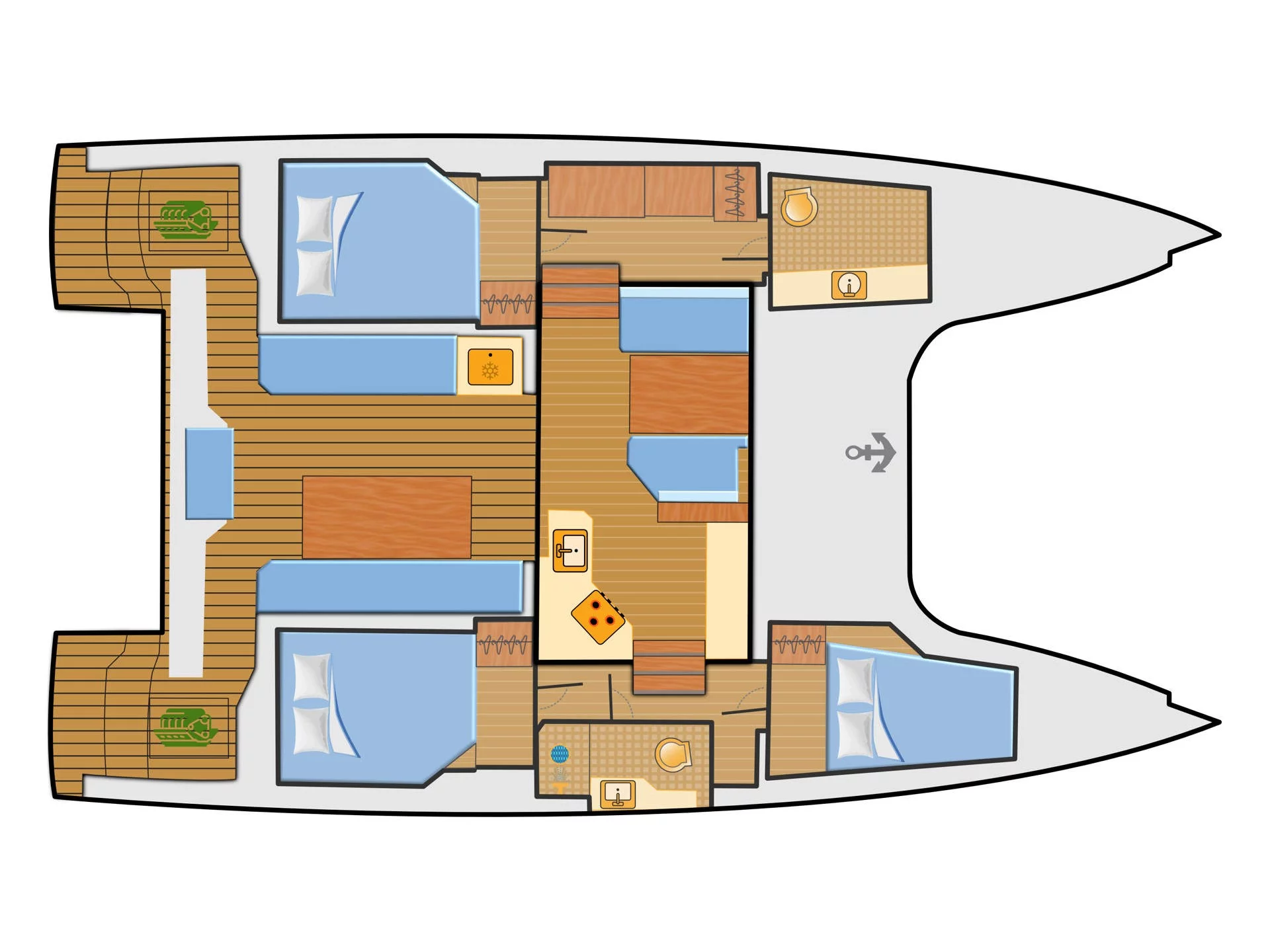 Nautitech 40.3 (Negroni) Plan image - 13