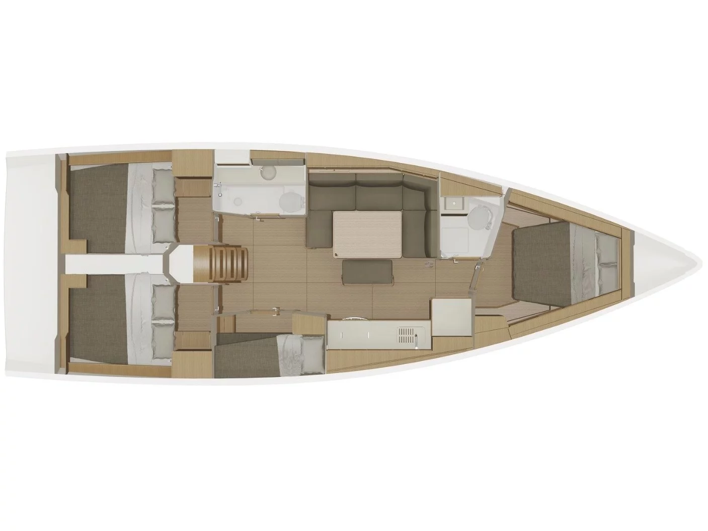 Dufour 430 Grand Large (Fenera) Plan image - 13