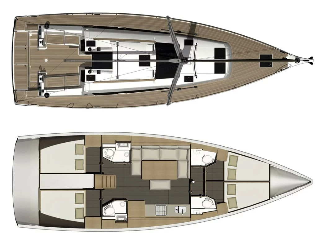 Dufour 460 Grand Large (Odysseas) Plan image - 2