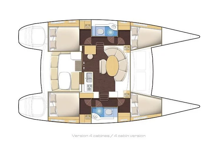Lagoon 400 S2 (Lady Dom) Plan image - 5