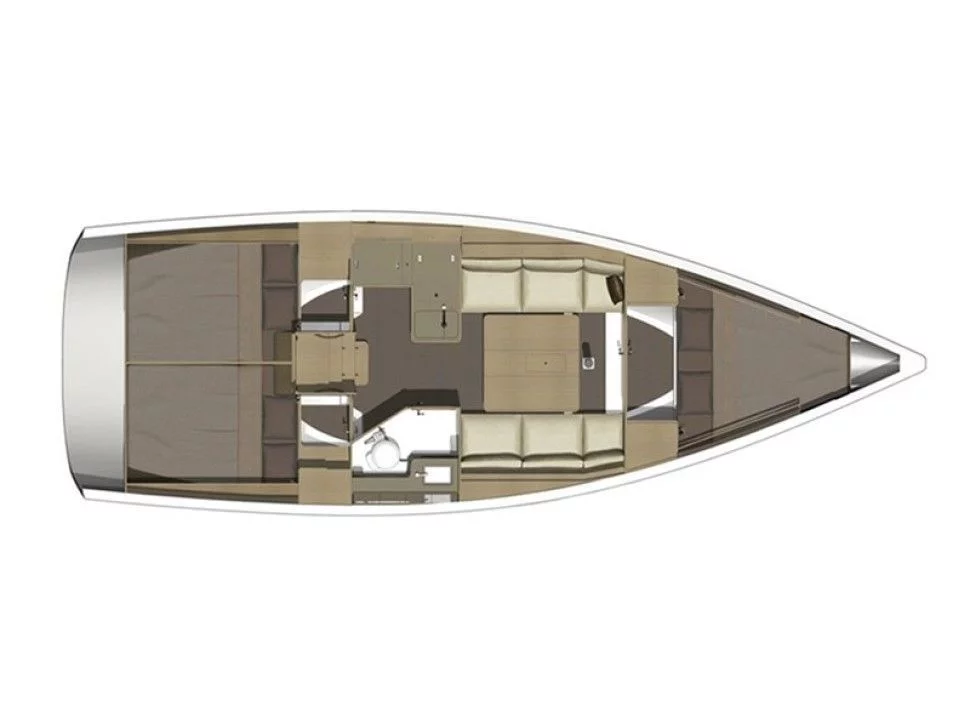 Dufour 350 Grand Large (Alcyone) Plan image - 1