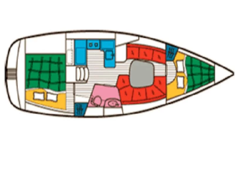 Beneteau 331 Master (SY Romantika) Plan image - 2