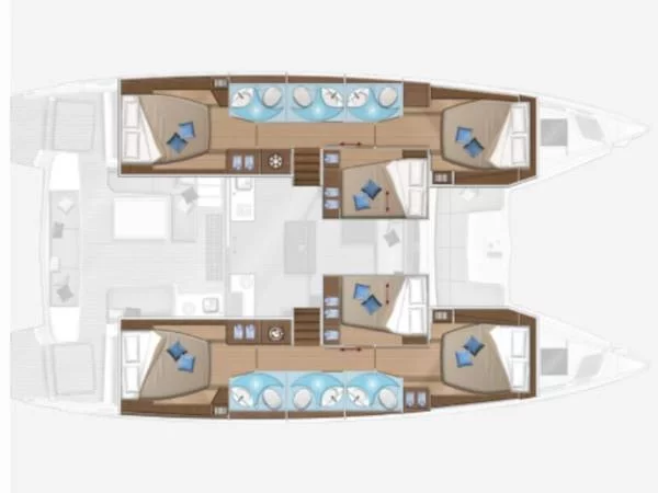 Lagoon 50 (CELESTE DEL MAR) Plan image - 118