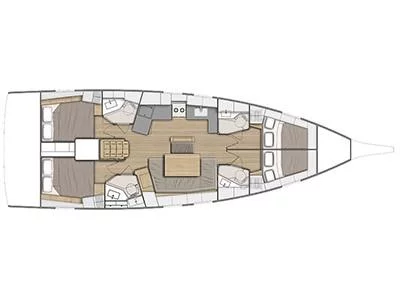 Oceanis 46.1 (Antonela M) Plan image - 48