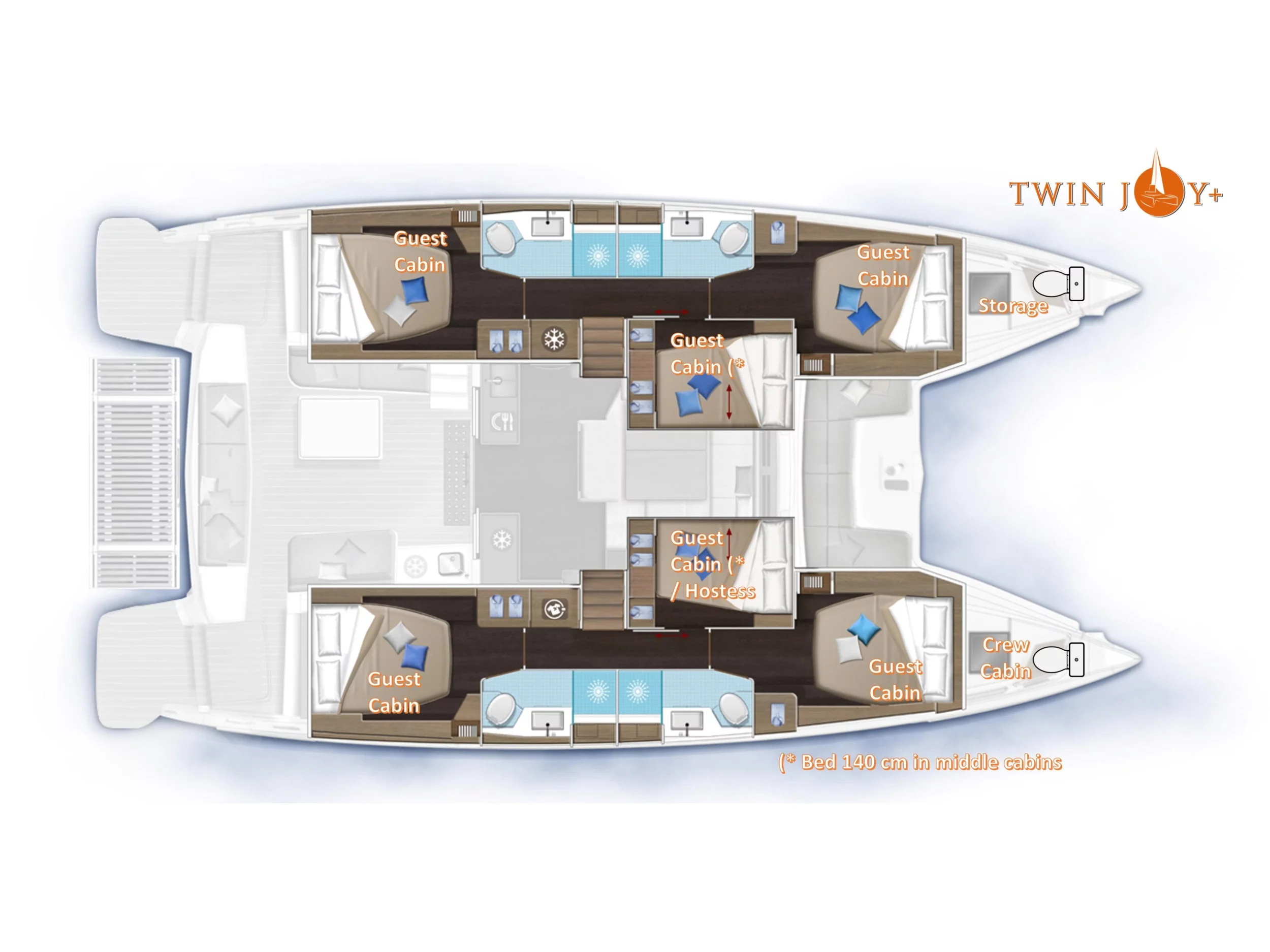 Lagoon 51 (Twin Joy +) Plan image - 49