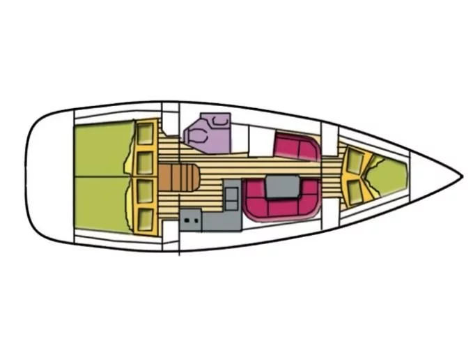 Sun Odyssey 36i (Lyra) Plan image - 5