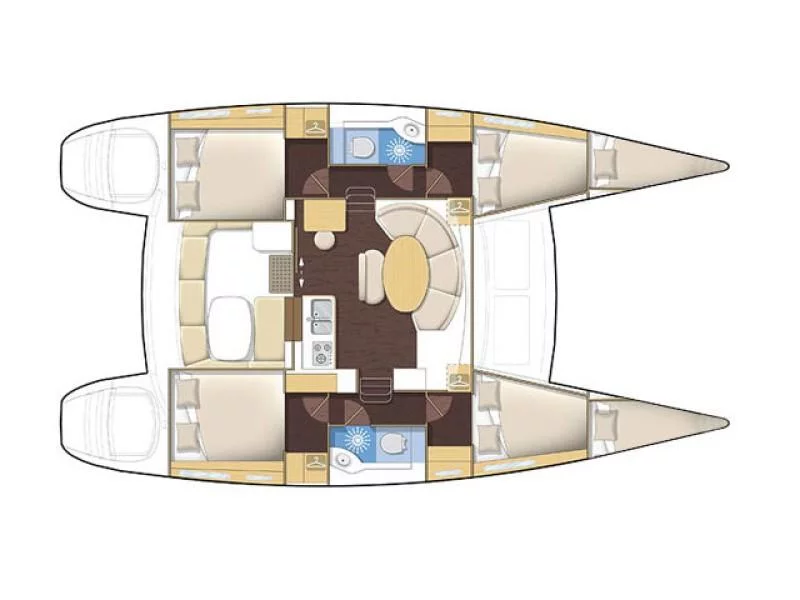 Lagoon 380 (Gratia) Plan image - 12