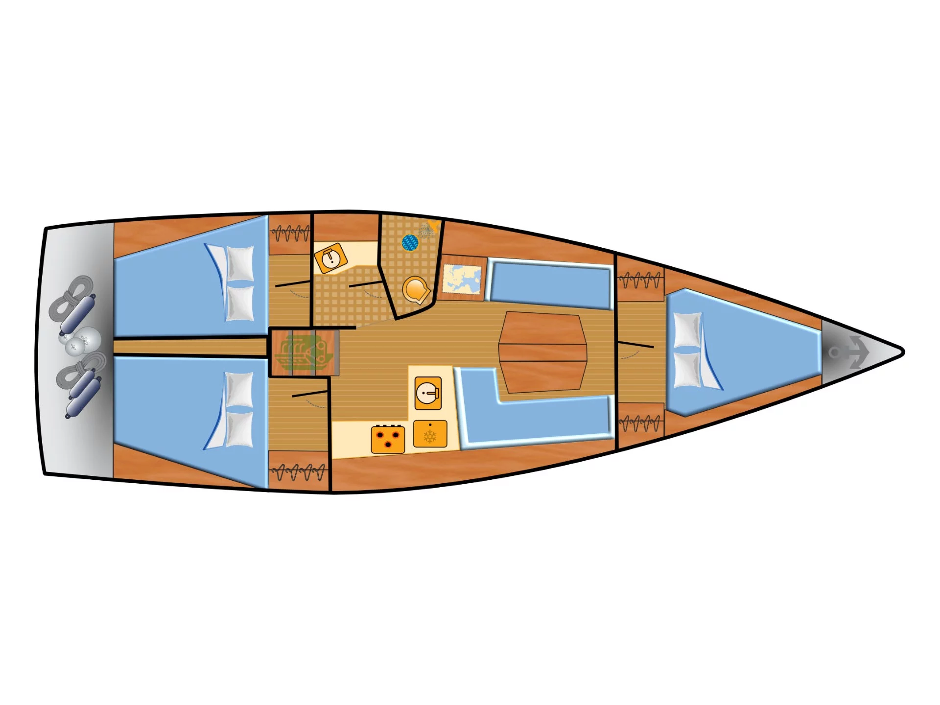 Dehler 38 SQ (Aurelie) Plan image - 6