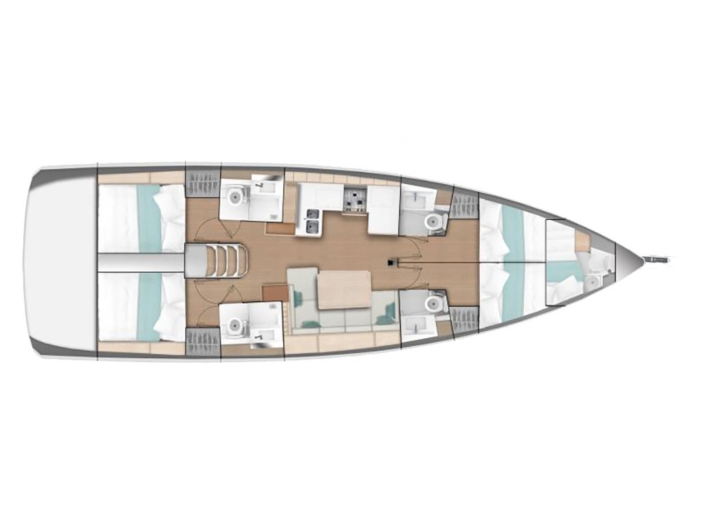 Sun Odyssey 490 4 cabins — photo 3