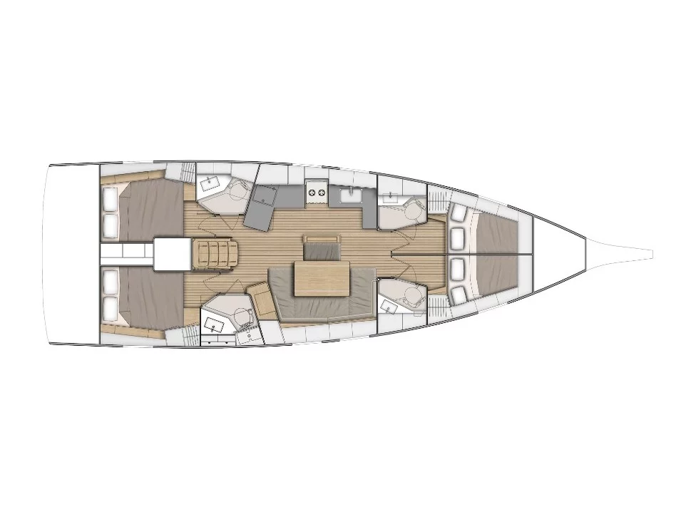 Oceanis 46.1 (Aeolia - Comfort line) Plan image - 1
