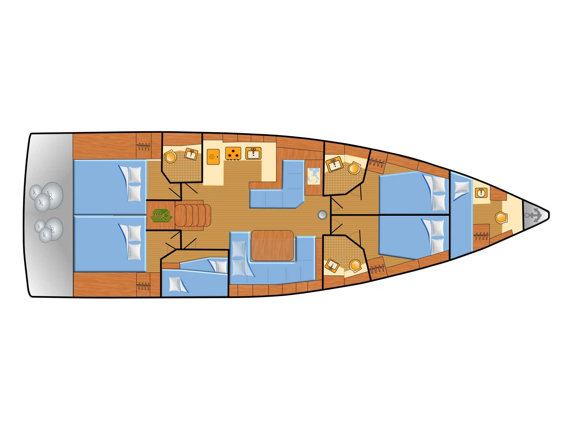 Oceanis 51.1 (Dune) Plan image - 8