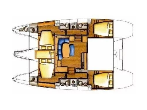 Lagoon 421 (Chirouble) Plan image - 4