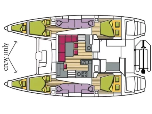 Lagoon 450F (Cor Caroli (, WM, , Inverter)) Plan image - 10