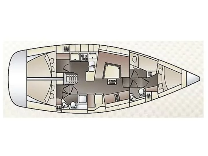 Elan 444 Impression (Moon Shadow) Plan image - 1