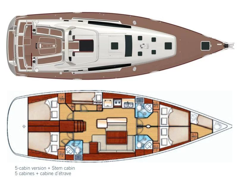 Oceanis 50 Family Air Condition/ (Ornella) Plan image - 16
