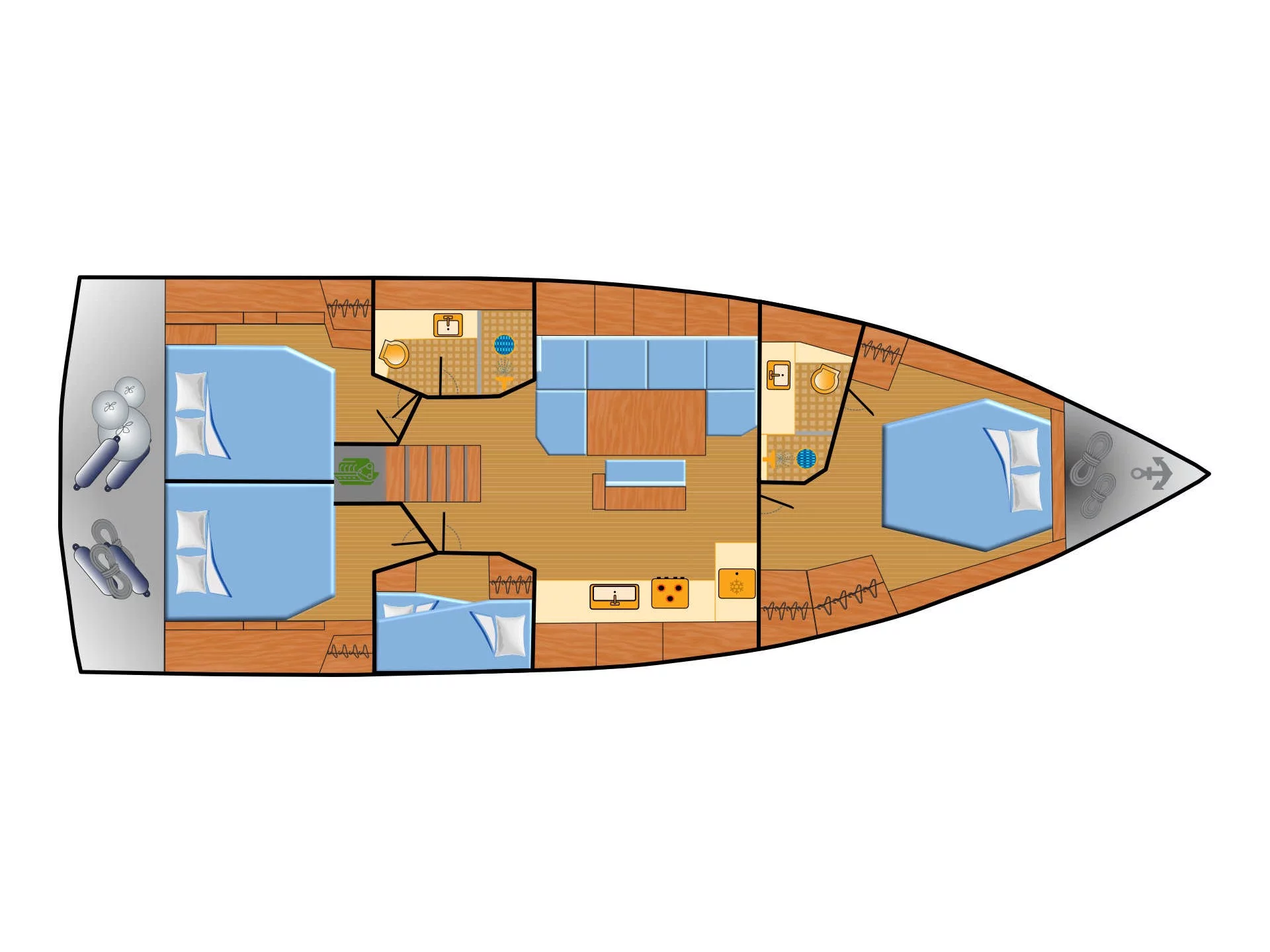 Hanse 460 4 Kabinen (Wilson) Plan image - 4