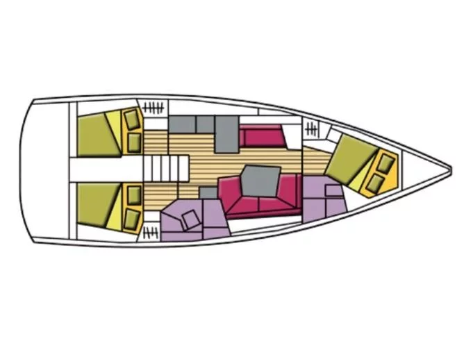 Oceanis 41.1 (Achemar) Plan image - 7