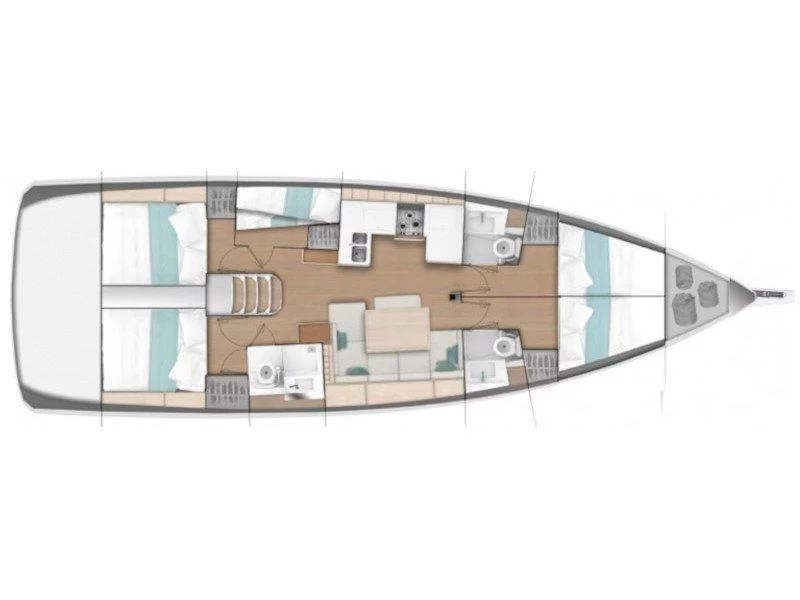 Sun Odyssey 490 (Avra) Plan image - 11