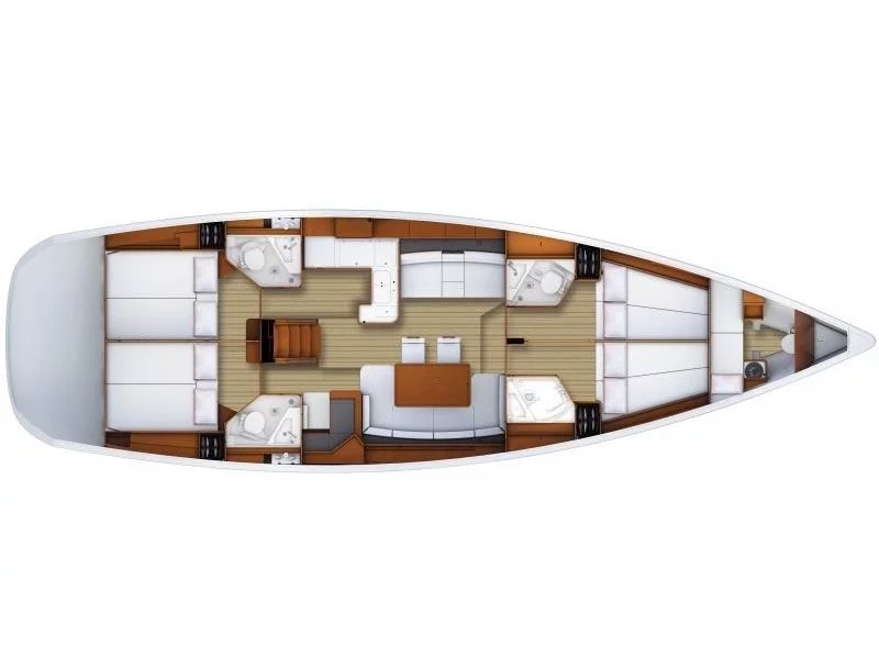 Jeanneau 53 (Nazli Denizim) Plan image - 46