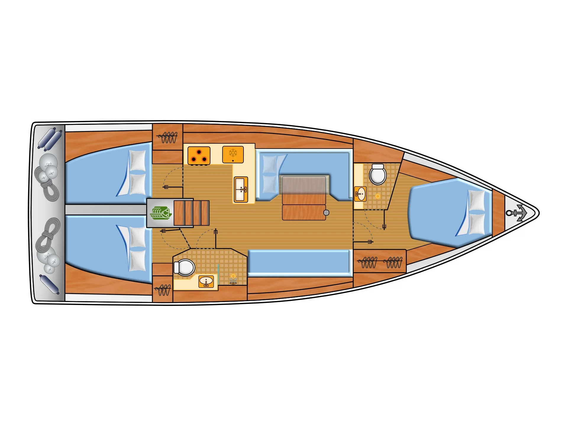 Hanse 410 (Marius) Plan image - 5