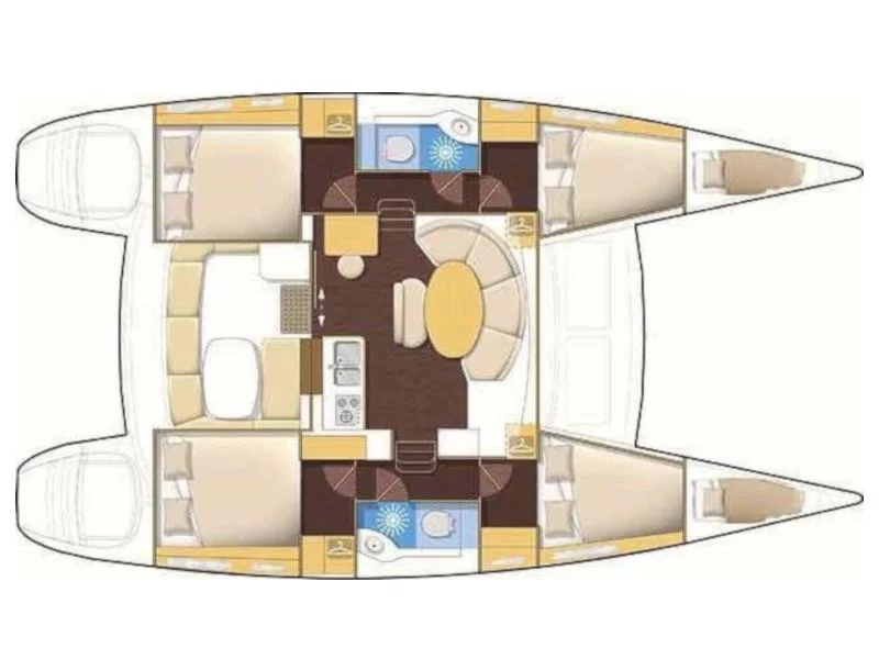 Lagoon 380 S2 (Malvasia - Standard line) Plan image - 4