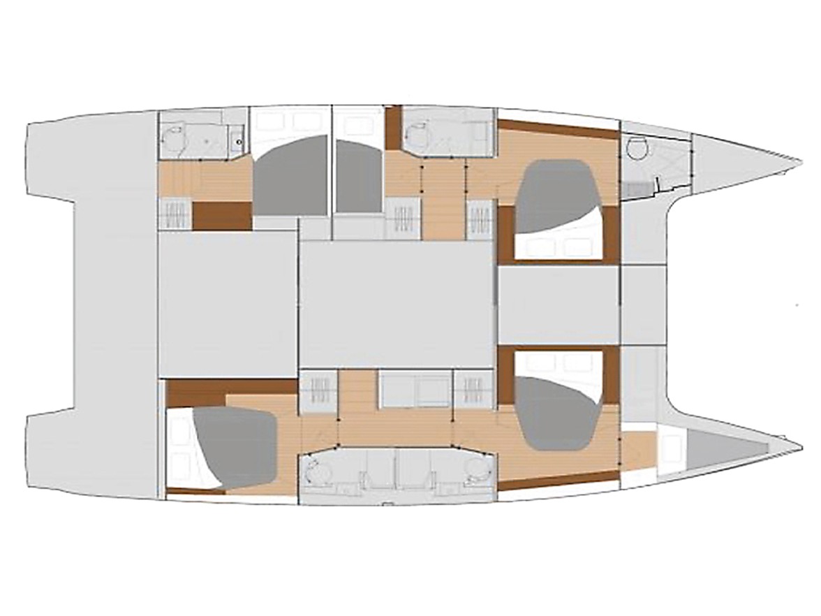 Photo #11 - Fountaine Pajot 47 SAONA LUX (GEN, AC, WATERMAKER) (AquaSpirit) en Lavrion - 11443